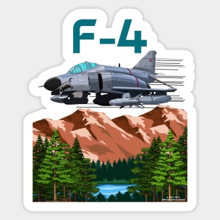 F4 Phantom Supersonic Jet Military Armed Forces Novelty Gift Sticker